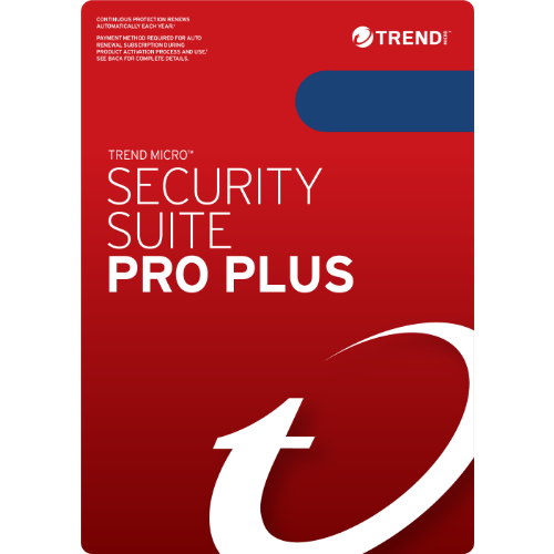 Trend Micro Security Suite Pro Plus (3 Devices 12 Months): retailer-supplied image