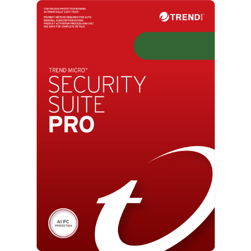 Trend Micro Security Suite Pro (3 Devices 12 Months): retailer-supplied image